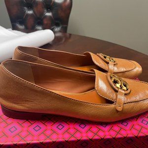 TWO FOR ONE!! 15 mm Tory Burch Tan Miller and Perfect Black Loafers